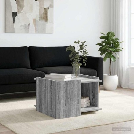 Table basse Sonoma gris 50,5 x 50 x 33 cm Bois d'ingénierie 632649632649