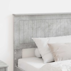 Tête de lit Gris béton Bois d'ingénierie 632652632652