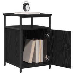 Cabinet de chevet avec tiroir Chêne noir Bois d'ingénierie 632653632653