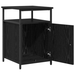Cabinet de chevet avec tiroir Chêne noir Bois d'ingénierie 632653632653