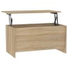 Table basse chêne sonoma 102x55,5x52,5 cm bois d'ingénierie 632663632663