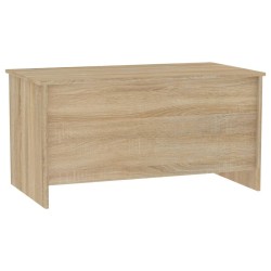 Table basse chêne sonoma 102x55,5x52,5 cm bois d'ingénierie 632663632663