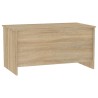 Table basse chêne sonoma 102x55,5x52,5 cm bois d'ingénierie 632663632663