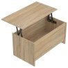 Table basse chêne sonoma 102x55,5x52,5 cm bois d'ingénierie 632663632663