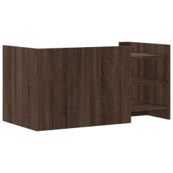 Table basse chêne marron 100x50x50 cm bois d'ingénierie 632664632664