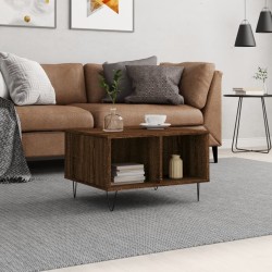 Table basse Chêne marron 60x50x36,5 cm Bois d'ingénierie 632666632666