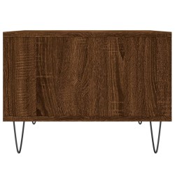 Table basse Chêne marron 60x50x36,5 cm Bois d'ingénierie 632666632666
