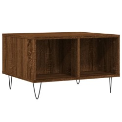 Table basse Chêne marron 60x50x36,5 cm Bois d'ingénierie 632666632666