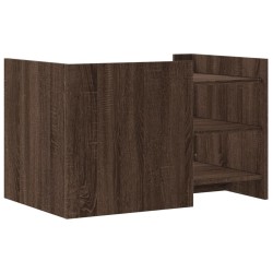 Table basse chêne marron 80x50x50 cm Bois d'ingénierie 632667632667