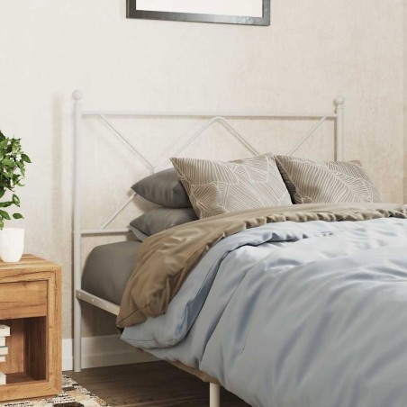 Tête de lit de remplacement métal blanc 100 cm 632669632669