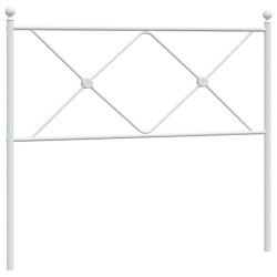 Tête de lit de remplacement métal blanc 100 cm 632669632669