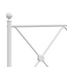 Tête de lit de remplacement métal blanc 100 cm 632669632669