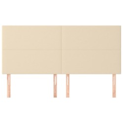 Tête de lit Crème 160x5x118/128 cm Tissu 632671632671