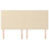 Tête de lit Crème 160x5x118/128 cm Tissu 632671632671