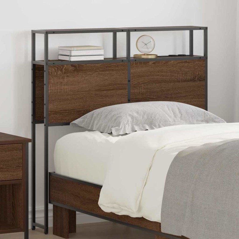 Tête de lit de rangement Chêne marron Bois d'ingénierie 632672632672