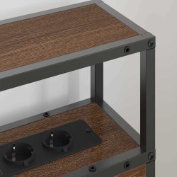 Tête de lit de rangement Chêne marron Bois d'ingénierie 632672632672