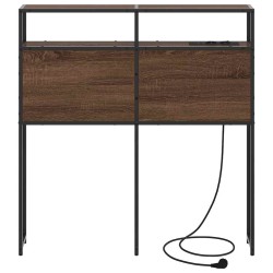 Tête de lit de rangement Chêne marron Bois d'ingénierie 632672632672