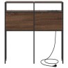 Tête de lit de rangement Chêne marron Bois d'ingénierie 632672632672