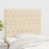 Tête de lit Crème 100x7x118/128 cm Tissu 632674632674