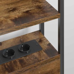 Tête de lit de rangement Chêne fumé Bois d'ingénierie 632675632675