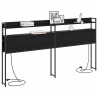 Tête de lit de rangement Chêne noir Bois d'ingénierie 632679632679