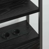 Tête de lit de rangement Chêne noir Bois d'ingénierie 632679632679