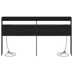 Tête de lit de rangement Chêne noir Bois d'ingénierie 632679632679