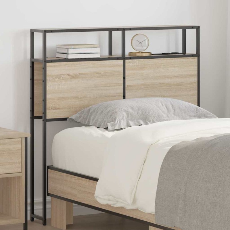 Tête de lit de rangement Chêne sonoma Bois d'ingénierie 632680632680