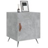 Tables de chevet 2 pcs gris béton 40x40x50 cm bois d’ingénierie 632683632683