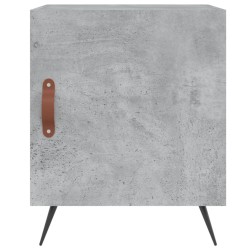 Tables de chevet 2 pcs gris béton 40x40x50 cm bois d’ingénierie 632683632683