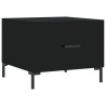 Table basse Noir 50x50x40 cm Bois d'ingénierie 632684632684
