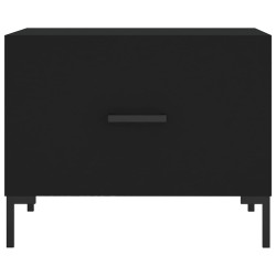 Table basse Noir 50x50x40 cm Bois d'ingénierie 632684632684