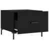 Table basse Noir 50x50x40 cm Bois d'ingénierie 632684632684