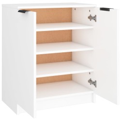 Armoire à chaussures Blanc 59x35x70 cm Bois d'ingénierie 632688632688