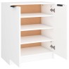 Armoire à chaussures Blanc 59x35x70 cm Bois d'ingénierie 632688632688