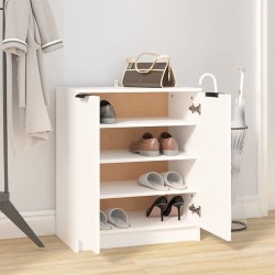 Armoire à chaussures Blanc 59x35x70 cm Bois d'ingénierie 632688632688