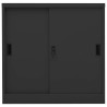 Armoire de bureau porte coulissante Anthracite 90x40x90cm Acier 632691632691