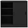 Armoire de bureau porte coulissante Anthracite 90x40x90cm Acier 632691632691