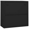 Armoire de bureau porte coulissante Anthracite 90x40x90cm Acier 632691632691