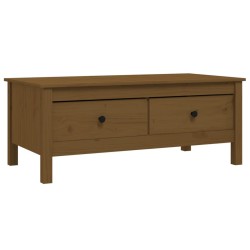 Table basse Marron miel 100x50x40 cm Bois massif de pin 632692632692