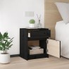 Tables de chevet 2 pcs Noir 40x31x50 cm Bois de pin massif 632696632696
