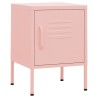 Tables de chevet 2 pcs Rose 35x35x51 cm Acier 632697632697