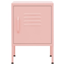 Tables de chevet 2 pcs Rose 35x35x51 cm Acier 632697632697