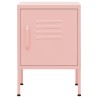 Tables de chevet 2 pcs Rose 35x35x51 cm Acier 632697632697