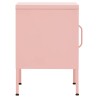 Tables de chevet 2 pcs Rose 35x35x51 cm Acier 632697632697