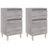 Tables de chevet 2 pcs sonoma gris 40x35x70 cm 632698632698