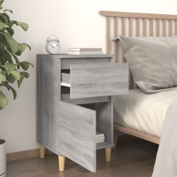 Tables de chevet 2 pcs sonoma gris 40x35x70 cm 632698632698