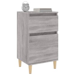 Tables de chevet 2 pcs sonoma gris 40x35x70 cm 632698632698