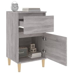 Tables de chevet 2 pcs sonoma gris 40x35x70 cm 632698632698