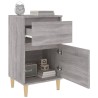 Tables de chevet 2 pcs sonoma gris 40x35x70 cm 632698632698